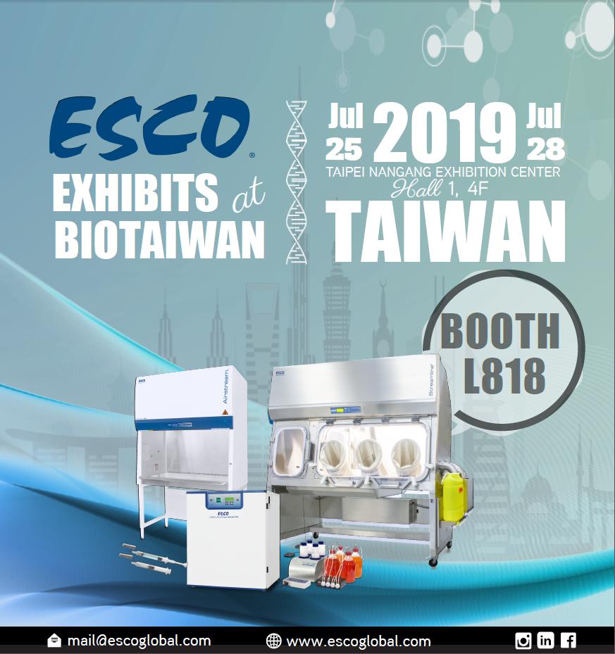 Buckle Up! Join Esco at BIO Asia-Taiwan International Conference and Exhibition