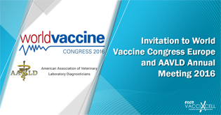 INVITATION TO WORLD VACCINE CONGRESS EUROPE AND AAVLD ANNUAL MEETING 2016